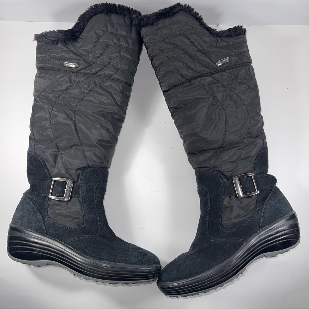 Pajar Canada Natasha Black Quilted Boots EU 37 (US 6-6.5)